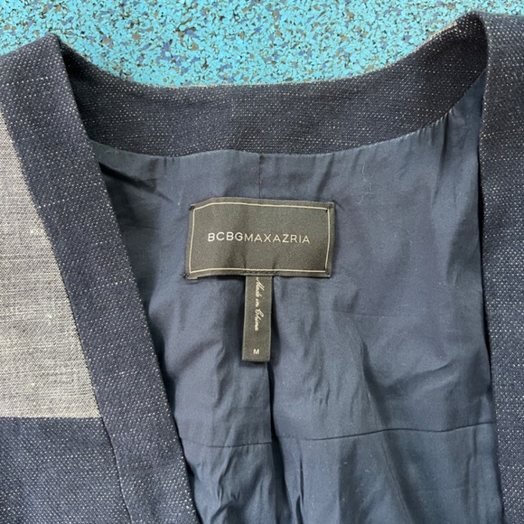 BCBG two tone denim skirt suit size M - Picture 4 of 4